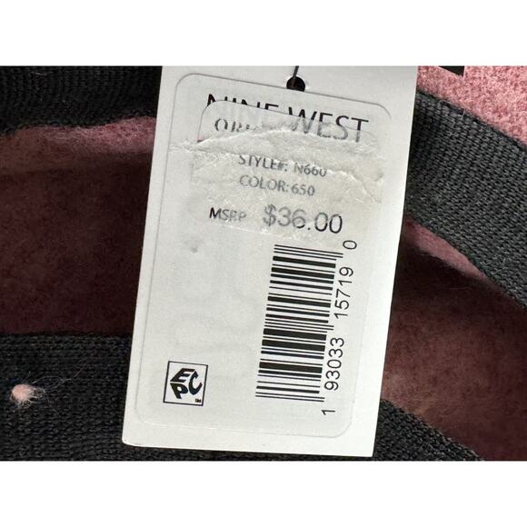 NWT Nine West Womens Wool Knit Newsboy Hat Mauve Pink One Size #MQ17 - Picture 10 of 10